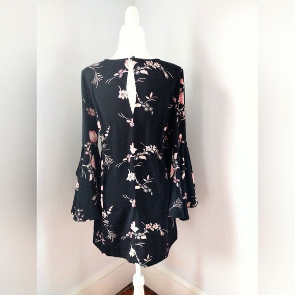 Leith Black and Pink Floral Dress - Picture 5 of 5